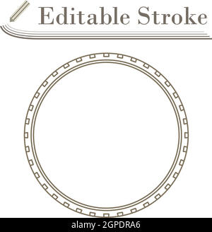 Bike Tyre Icon Stock Vector