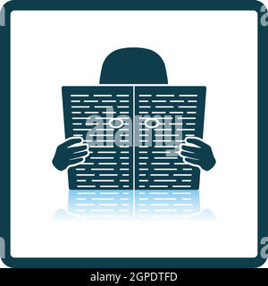Newspaper Hole Icon Stock Vector