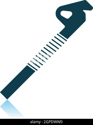 Alpinist Ice Screw Icon Stock Vector