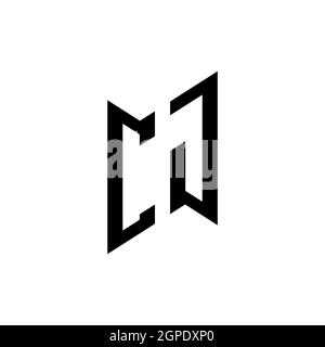 CP Monogram Logo Letter Headphone and Microphone shape style vector, Podcast Studio Logo Stock Vector