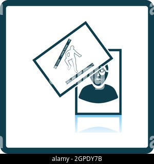Photograph Evidence Icon Stock Vector