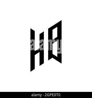 HR Monogram Logo Letter Headphone and Microphone shape style vector, Podcast Studio Logo Stock Vector
