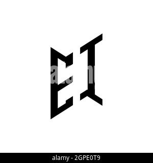 ES Monogram Logo Letter Headphone and Microphone shape style vector, Podcast Studio Logo Stock Vector