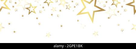 christmas banner with colored stars Stock Vector