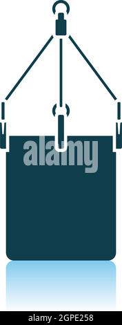 Alpinist Bucket Icon Stock Vector