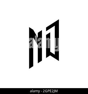 QH Monogram Logo Letter Headphone and Microphone shape style vector, Podcast Studio Logo Stock Vector