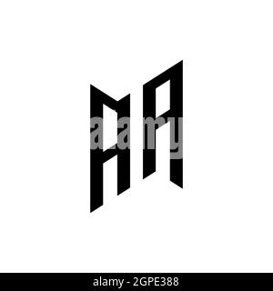 AA Monogram geometric shape style template. Monogram initial design vector isolated on white background Stock Vector