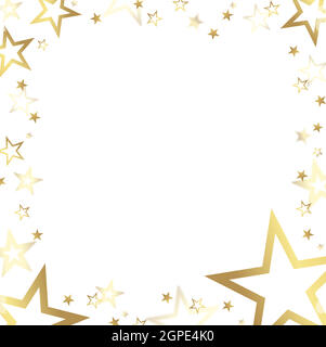christmas banner with colored stars Stock Vector