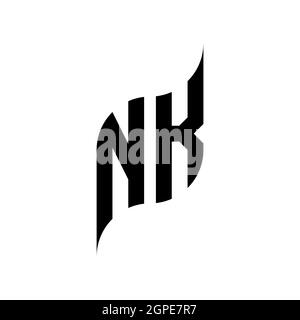 LJ Monogram geometric shape style template. Monogram initial design vector isolated on white background Stock Vector