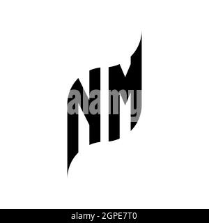 LL Monogram geometric shape style template. Monogram initial design vector isolated on white background Stock Vector