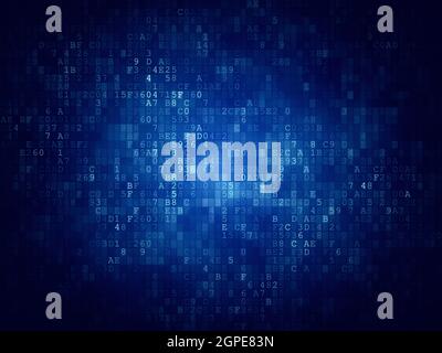 Digital Code Background Stock Photo