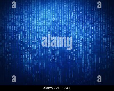 Binary code background Stock Photo