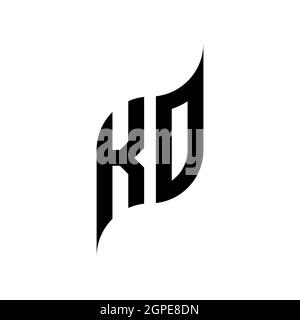 MP Monogram geometric shape style template. Monogram initial design vector isolated on white background Stock Vector