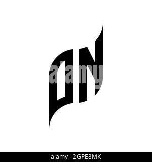 ON Monogram geometric shape style template. Monogram initial design vector isolated on white background Stock Vector