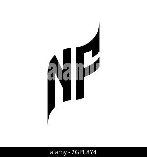 LE Monogram geometric shape style template. Monogram initial design vector isolated on white background Stock Vector