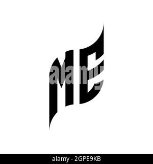 OF Monogram geometric shape style template. Monogram initial design vector isolated on white background Stock Vector
