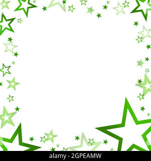christmas banner with colored stars Stock Vector
