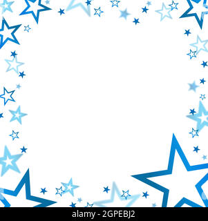 christmas banner with colored stars Stock Vector