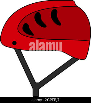 Climbing Helmet Icon Stock Vector