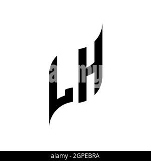 NI Monogram geometric shape style template. Monogram initial design vector isolated on white background Stock Vector