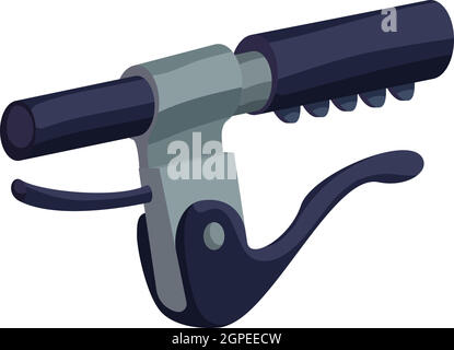 Bike handlebar brakes icon, isometric style Stock Vector
