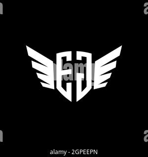 EG Monogram geometric shape style template. Monogram initial design vector isolated on white background Stock Vector
