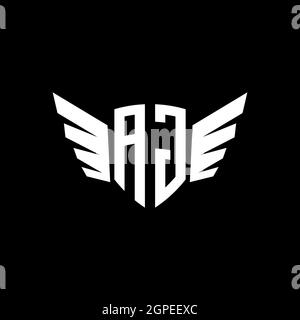 AG Monogram geometric shape style template. Monogram initial design vector isolated on white background Stock Vector