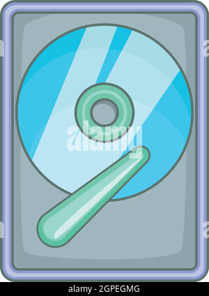 Hard drive disk icon, cartoon style Stock Vector Image & Art - Alamy