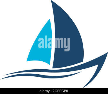 Cruise ship logo icon design template vector Stock Vector