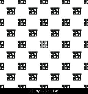 Sword box illusion pattern, simple style Stock Vector