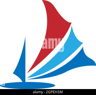 Cruise ship logo icon design template vector Stock Vector