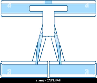 Alpinist Belay Belt Icon Stock Vector