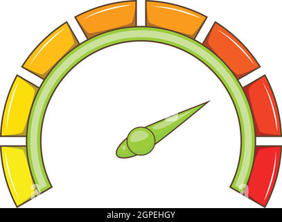 Sport car speedometer icon, cartoon style Stock Vector