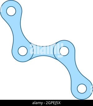 Bike Chain Icon Stock Vector