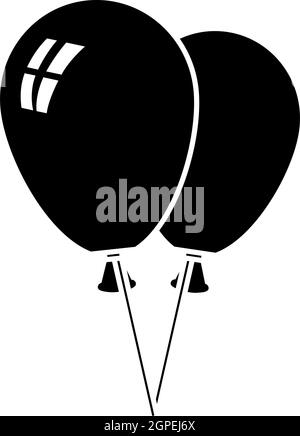 Two Balloons Icon Stock Vector