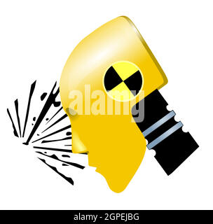 Crash test dummy, cut out - neutral background vector illustration Stock Vector