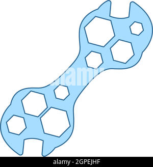 Bike Spanner Icon Stock Vector