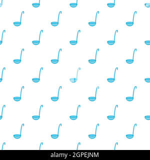 Ladle pattern, cartoon style Stock Vector