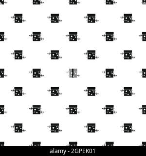 Sword box illusion pattern, simple style Stock Vector
