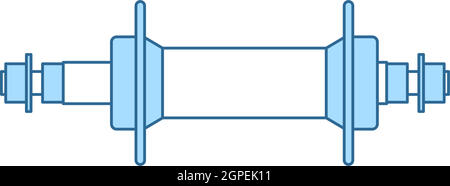 Bike Hub Icon Stock Vector