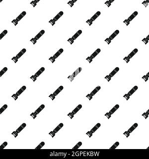 Rocket bomb pattern, simple style Stock Vector