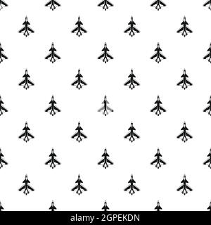 Military aircraft pattern, simple style Stock Vector