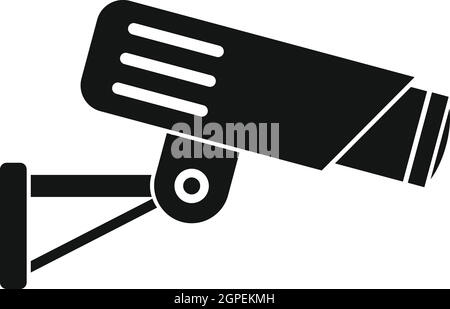 Security camera icon, simple style Stock Vector