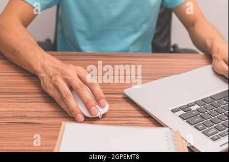 People are using computers to work Stock Photo
