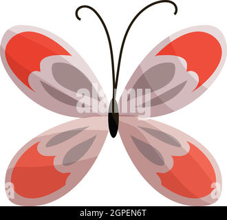 Butterfly icon, cartoon style Stock Vector