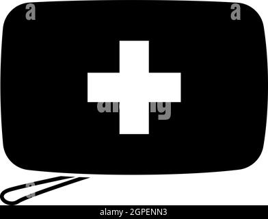 Alpinist First Aid Kit Icon Stock Vector