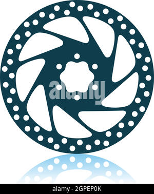 Bike Brake Disc Icon Stock Vector
