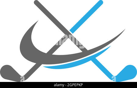 Golf logo icon template creative design illustration Stock Vector