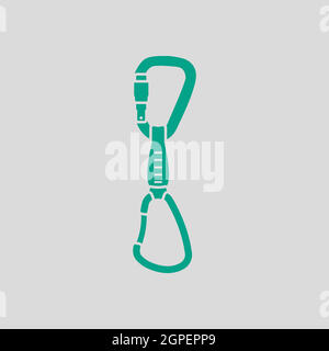 Alpinist Quickdraw Icon Stock Vector
