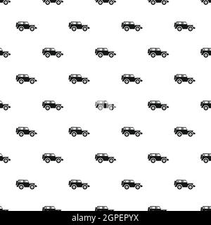 Jeep pattern, simple style Stock Vector